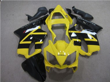 Aftermarket 2001-2003 Yellow Black Honda CBR600 F4i Motorcylce Fairings