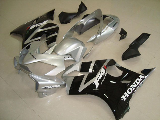 Custom 2004-2007 Black Silver Honda CBR600 F4i Motorbike Fairings Custom 2004-2007 Black Silver Honda CBR600 F4i Motorbike Fairings