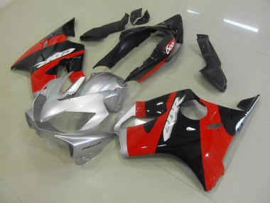 Custom 2004-2007 Black Red Silver Honda CBR600 F4i Motorcycle Fairing