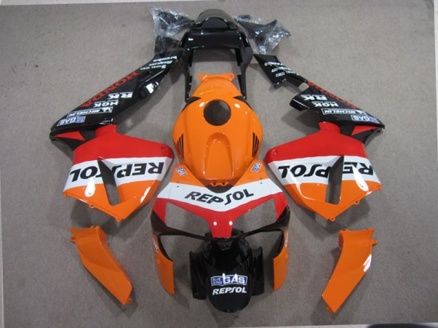 Custom 2003-2004 Orange Black Repsol Honda CBR600RR Motorcylce Fairings Custom 2003-2004 Orange Black Repsol Honda CBR600RR Motorcylce Fairings