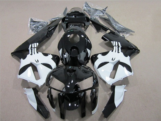 Custom 2005-2006 Black White Honda CBR600RR Motorcylce Fairings Custom 2005-2006 Black White Honda CBR600RR Motorcylce Fairings