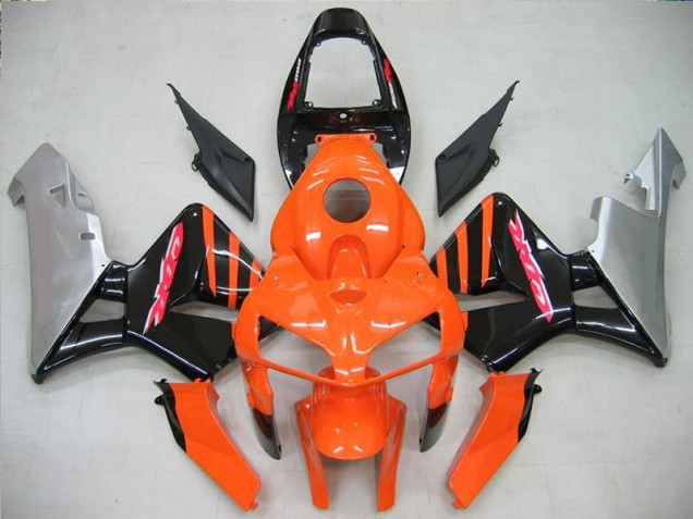 Custom 2005-2006 Orange Black Honda CBR600RR Motorcycle Fairing Custom 2005-2006 Orange Black Honda CBR600RR Motorcycle Fairing
