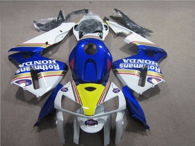 Aftermarket 2005-2006 Blue White Rothmans Honda CBR600RR Moto Fairings