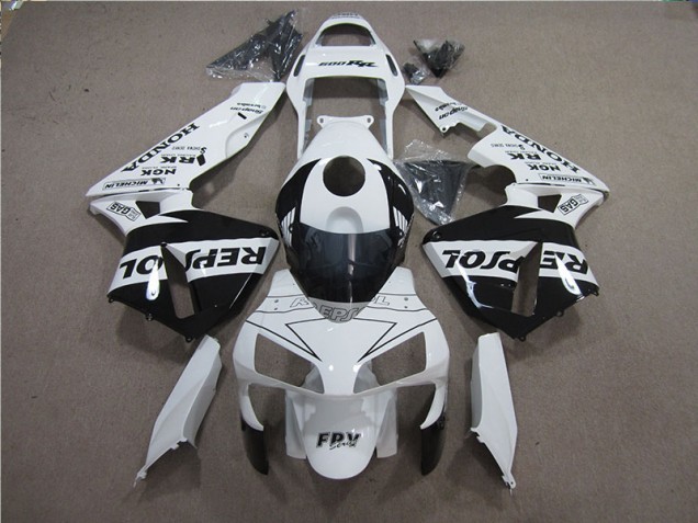 Custom 2005-2006 White Black Repsol Honda CBR600RR Motorcylce Fairings Custom 2005-2006 White Black Repsol Honda CBR600RR Motorcylce Fairings