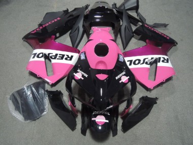 Aftermarket 2005-2006 Pink Black Repsol Honda CBR600RR Bike Fairings