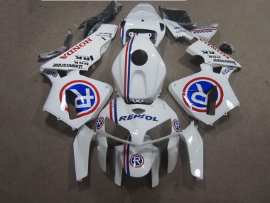 Aftermarket 2005-2006 White Blue Repsol Honda CBR600RR Bike Fairing Kit