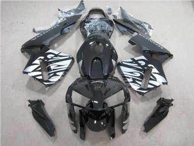 Custom 2005-2006 Black Honda CBR600RR Motorbike Fairing Kits