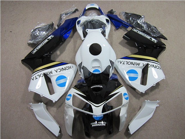 Custom 2005-2006 White Blue Konica Minolta Honda CBR600RR Motorcycle Replacement Fairings Custom 2005-2006 White Blue Konica Minolta Honda CBR600RR Motorcycle Replacement Fairings