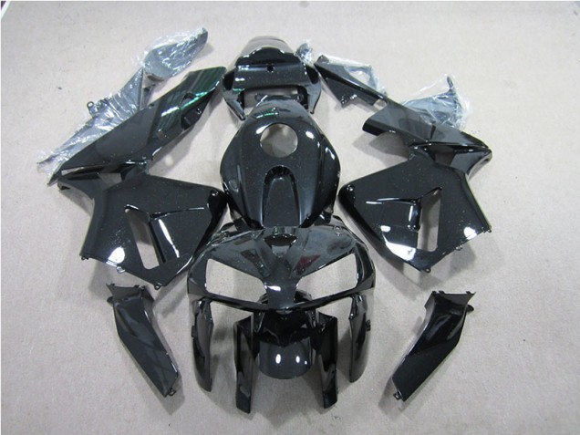 Custom 2005-2006 Black Honda CBR600RR Replacement Fairings Custom 2005-2006 Black Honda CBR600RR Replacement Fairings