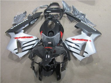 Custom 2005-2006 Black Red Honda CBR600RR Motorcycle Fairings