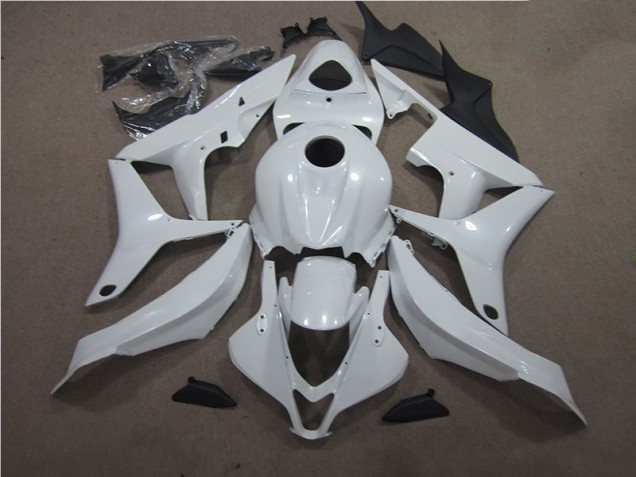 Custom 2007-2008 White Honda CBR600RR Bike Fairings Custom 2007-2008 White Honda CBR600RR Bike Fairings