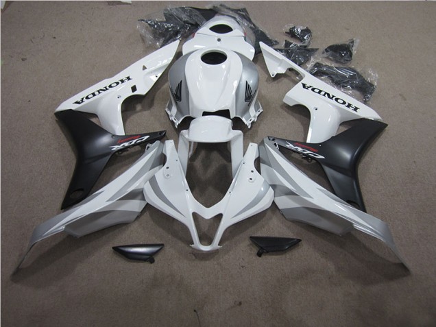 Custom 2007-2008 White Black Honda CBR600RR Bike Fairing Custom 2007-2008 White Black Honda CBR600RR Bike Fairing