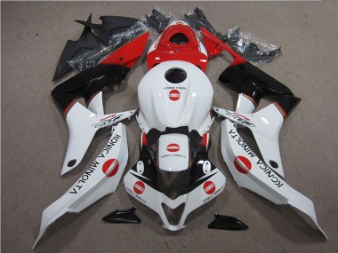 Custom 2007-2008 Red White Black Konica Minolta Honda CBR600RR Motor Bike Fairings