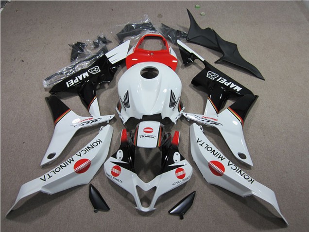 Custom 2007-2008 Red White Black Konica Minolta MAPEI Honda CBR600RR Motorcycle Bodywork Custom 2007-2008 Red White Black Konica Minolta MAPEI Honda CBR600RR Motorcycle Bodywork