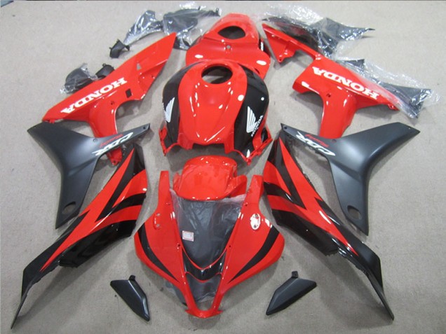 Custom 2007-2008 Black Red Honda CBR600RR Motorbike Fairings Custom 2007-2008 Black Red Honda CBR600RR Motorbike Fairings
