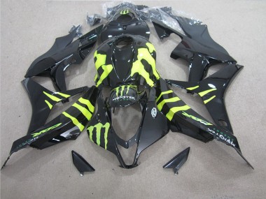 Custom 2007-2008 Black Green Monster Honda CBR600RR Motorcycle Fairing Kit