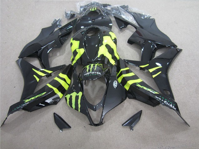 Custom 2007-2008 Black Green Monster Honda CBR600RR Motorcycle Fairing Kit Custom 2007-2008 Black Green Monster Honda CBR600RR Motorcycle Fairing Kit