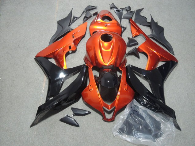 Custom 2007-2008 Orange Black Honda CBR600RR Motorbike Fairing Custom 2007-2008 Orange Black Honda CBR600RR Motorbike Fairing