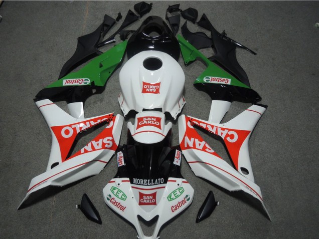 Custom 2007-2008 White Red MORELLATO San Carlo Honda CBR600RR Bike Fairing Kit Custom 2007-2008 White Red MORELLATO San Carlo Honda CBR600RR Bike Fairing Kit