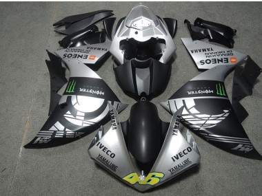 Custom 2007-2008 Black Silver Monster IVECO 46 Honda CBR600RR Motorcyle Fairings