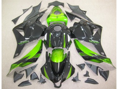 Aftermarket 2009-2012 Black Green Honda CBR600RR Bike Fairing Kit