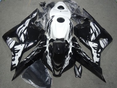 Aftermarket 2009-2012 Black White Honda CBR600RR Motorbike Fairing Kits