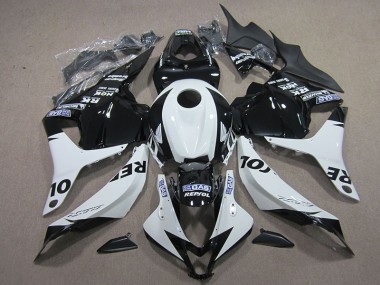 Custom 2009-2012 Black White Repsol Honda CBR600RR Motorcycle Replacement Fairings