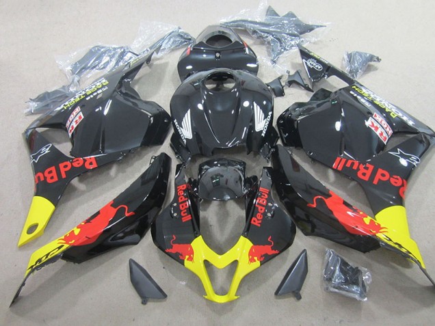 Custom 2009-2012 Black Red Bull Honda CBR600RR Replacement Motorcycle Fairing Kits Custom 2009-2012 Black Red Bull Honda CBR600RR Replacement Motorcycle Fairing Kits