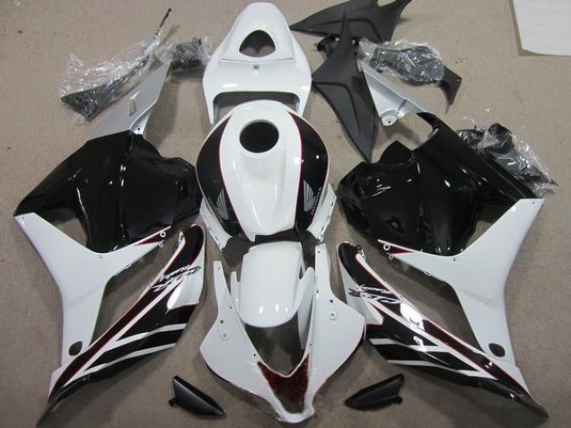Custom 2009-2012 Black White Honda CBR600RR Motorcycle Fairings Custom 2009-2012 Black White Honda CBR600RR Motorcycle Fairings
