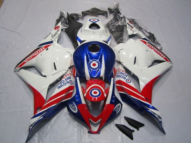 Custom 2009-2012 White Blue Red Honda CBR600RR Bike Fairings Custom 2009-2012 White Blue Red Honda CBR600RR Bike Fairings