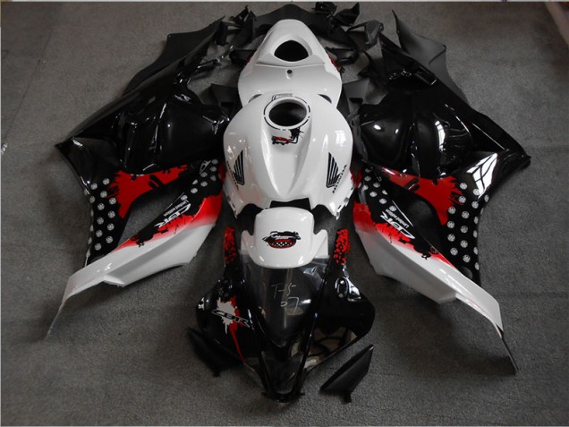 Custom 2009-2012 Black White Red Honda CBR600RR Motorbike Fairing Kits Custom 2009-2012 Black White Red Honda CBR600RR Motorbike Fairing Kits