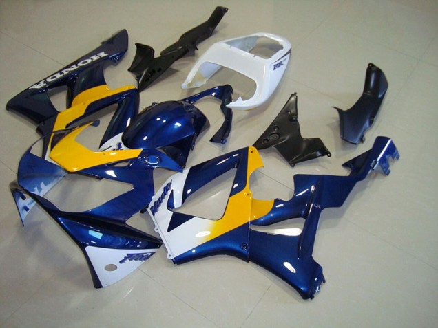 Aftermarket 2000-2001 Blue Yellow Honda CBR900RR 929 Motorcyle Fairings