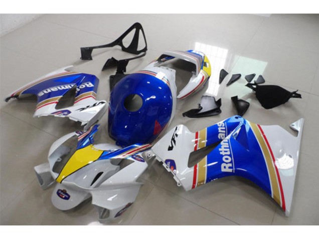 Custom 2002-2013 Blue White Rothmans Honda VFR800 Motorcycle Fairing Kits Custom 2002-2013 Blue White Rothmans Honda VFR800 Motorcycle Fairing Kits