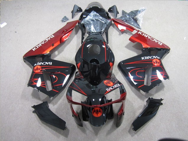Custom 2003-2005 Black Red Racardi Kawasaki ZX10R Bike Fairing Custom 2003-2005 Black Red Racardi Kawasaki ZX10R Bike Fairing