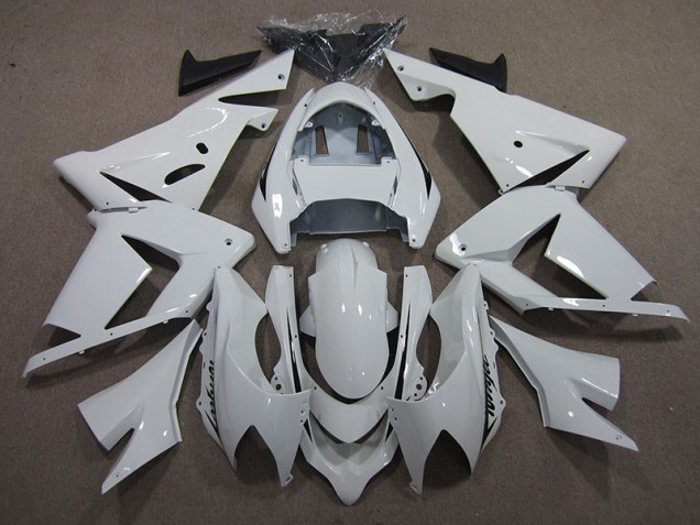 Custom 2003-2005 White Ninja Kawasaki ZX10R Motor Bike Fairings Custom 2003-2005 White Ninja Kawasaki ZX10R Motor Bike Fairings