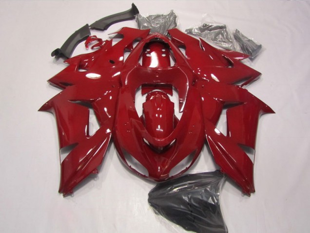 Custom 2006-2007 Red Kawasaki ZX10R Replacement Fairings Custom 2006-2007 Red Kawasaki ZX10R Replacement Fairings