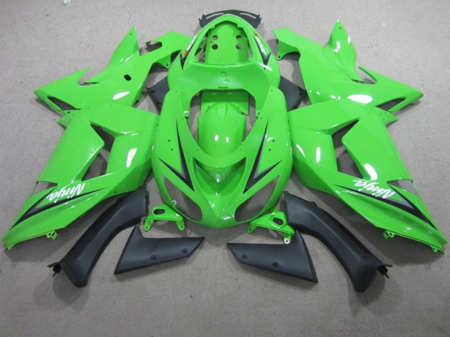 Aftermarket 2006-2007 Green Ninja Kawasaki ZX10R Motor Bike Fairings