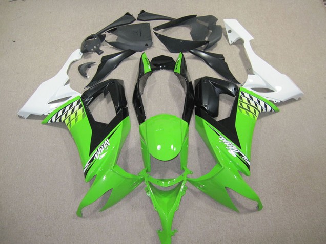 Custom 2008-2010 Black Green Ninja Kawasaki ZX10R Bike Fairings Custom 2008-2010 Black Green Ninja Kawasaki ZX10R Bike Fairings