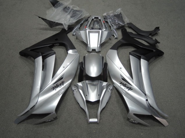 Custom 2011-2015 Silver Black Ninja Kawasaki ZX10R Motorcycle Replacement Fairings Custom 2011-2015 Silver Black Ninja Kawasaki ZX10R Motorcycle Replacement Fairings