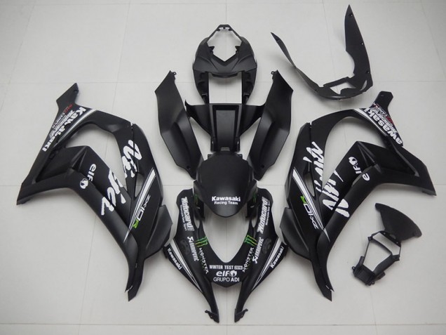 Aftermarket 2016-2019 Black Reacing Team Ninja Kawasaki ZX10R Motorcycle Fairing Kits