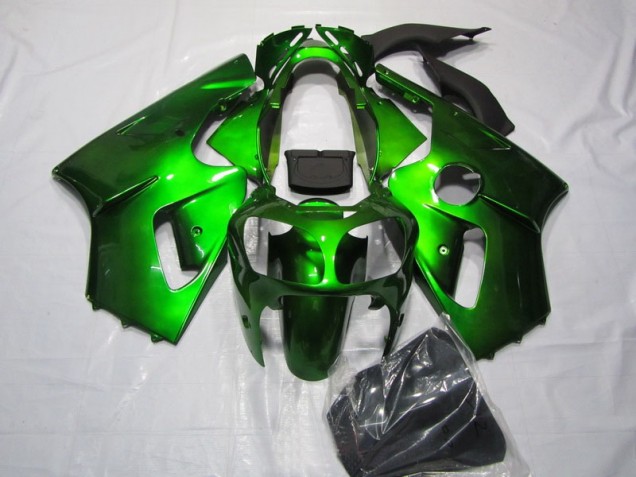 Custom 2000-2001 Green Kawasaki ZX12R Motorcycle Fairings Kit