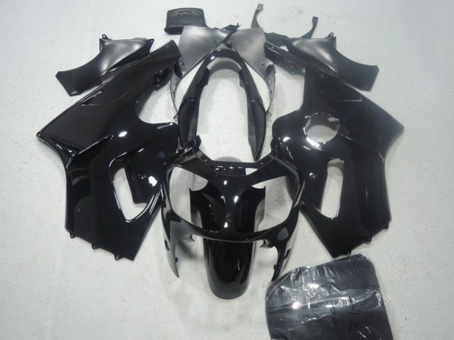Custom 2002-2006 Black Kawasaki ZX12R Moto Fairings Custom 2002-2006 Black Kawasaki ZX12R Moto Fairings
