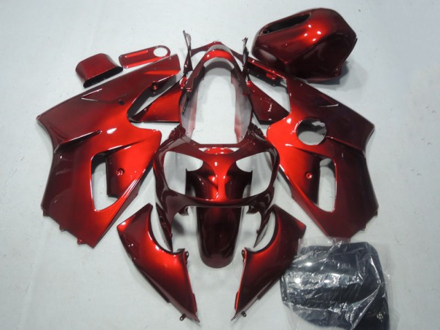 Custom 2002-2006 Red Kawasaki ZX12R Motorcycle Replacement Fairings
