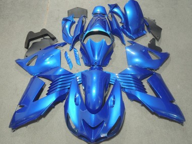 Custom 2006-2011 Blue Kawasaki ZX14R ZZR1400 Motorcylce Fairings
