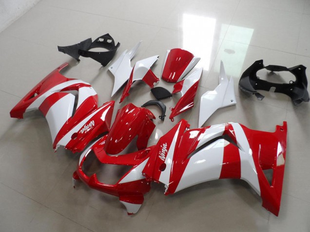 Custom 2008-2012 Red White Kawasaki ZX250R Replacement Fairings Custom 2008-2012 Red White Kawasaki ZX250R Replacement Fairings