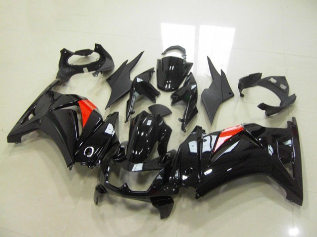 Aftermarket 2008-2012 Black Kawasaki ZX250R Motorcylce Fairings