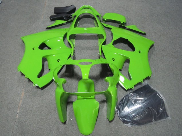 Custom 2000-2002 Green Kawasaki ZX6R Motorcycle Fairings Kits Custom 2000-2002 Green Kawasaki ZX6R Motorcycle Fairings Kits