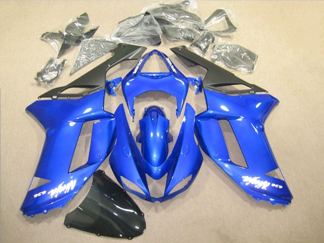 Custom 2007-2008 Blue Ninja 636 Kawasaki ZX6R Motorbike Fairing Custom 2007-2008 Blue Ninja 636 Kawasaki ZX6R Motorbike Fairing