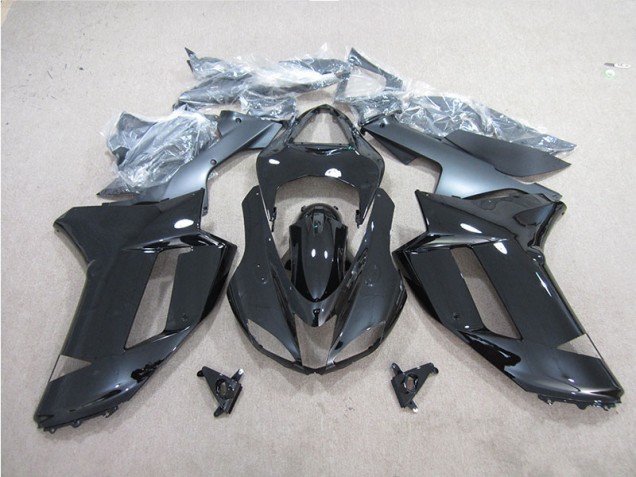 Custom 2007-2008 Black Kawasaki ZX6R Motorbike Fairing Custom 2007-2008 Black Kawasaki ZX6R Motorbike Fairing