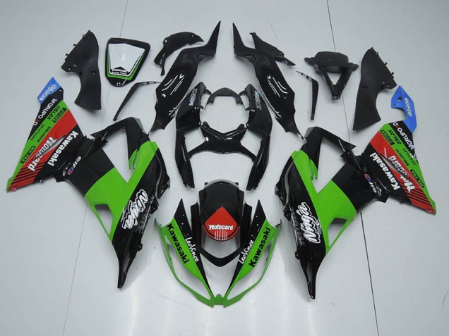 Custom 2013-2018 Black Green Red Motocard Kawasaki ZX6R Motorcycle Fairing Kit Custom 2013-2018 Black Green Red Motocard Kawasaki ZX6R Motorcycle Fairing Kit